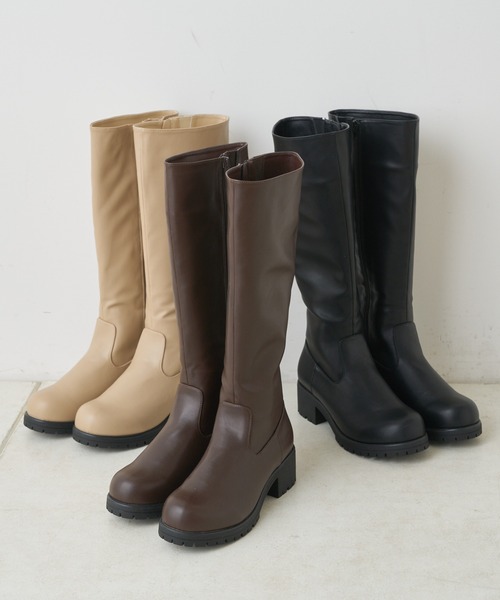 Chico（チコ）の「ボリュームロングブーツ（ブーツ・レディース・ブラック/ベージュ/ブラウン・SMALL/MEDIUM/LARGE）」の13枚目の写真