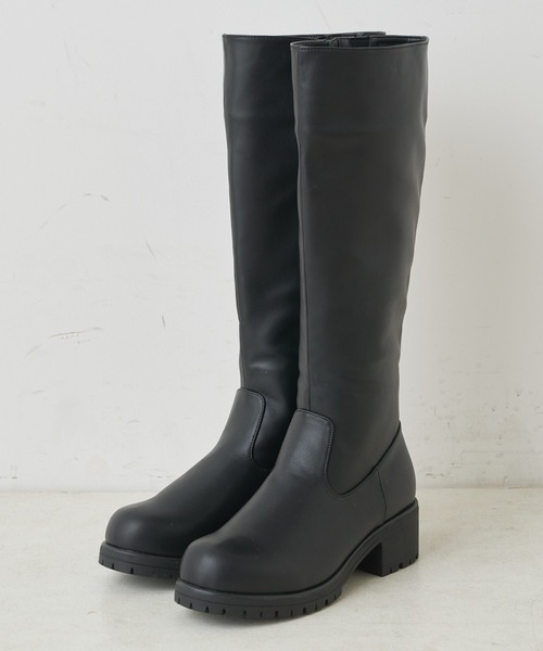 Chico（チコ）の「ボリュームロングブーツ（ブーツ・レディース・ブラック/ベージュ/ブラウン・SMALL/MEDIUM/LARGE）」の6枚目の写真