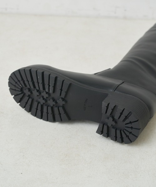 Chico（チコ）の「ボリュームロングブーツ（ブーツ・レディース・ブラック/ベージュ/ブラウン・SMALL/MEDIUM/LARGE）」の7枚目の写真