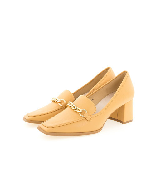 RANDA（ランダ）の「チャンキーヒールチェーンローファーシューズ（パンプス・レディース・イエロー/アイボリー/ブラック・M/S/L/LL）」の13枚目の写真