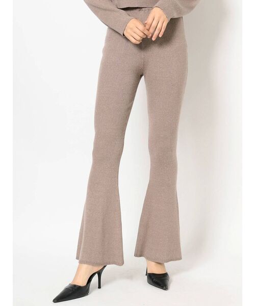 GYDA（ジェイダ）の「H/WリブKTフレアPT（その他パンツ・レディース・グレー/ブラック/ベージュ・FREE）」の11枚目の写真