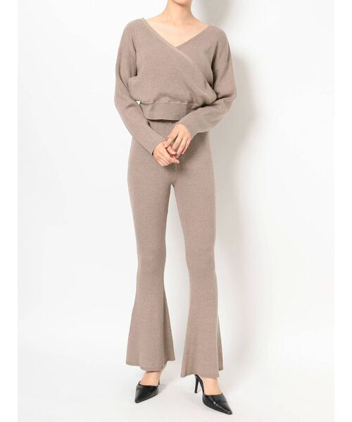 GYDA（ジェイダ）の「H/WリブKTフレアPT（その他パンツ・レディース・グレー/ブラック/ベージュ・FREE）」の12枚目の写真