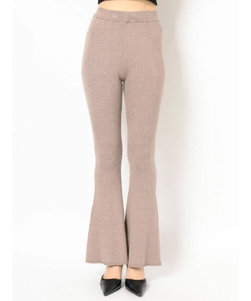 GYDA（ジェイダ）の「H/WリブKTフレアPT（その他パンツ・レディース・グレー/ブラック/ベージュ・FREE）」の13枚目の写真