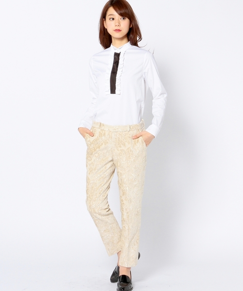 Another Edition（アナザーエディション）の「パイルジャカードパンツ/ AET PILE JQ PT ◆（その他パンツ・レディース・オフホワイト・MEDIUM/SMALL）」の8枚目の写真