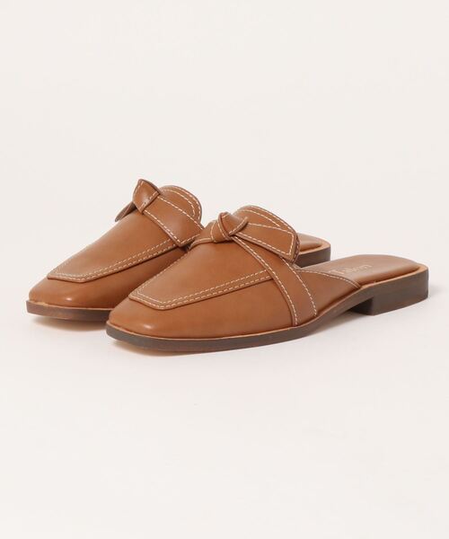 LE TALON(ルタロン)の「ステッチリボンミュール(その他シューズ・レディース・アイボリー/キャメル・SMALL/MEDIUM/LARGE/X-LARGE)」の2枚目の写真