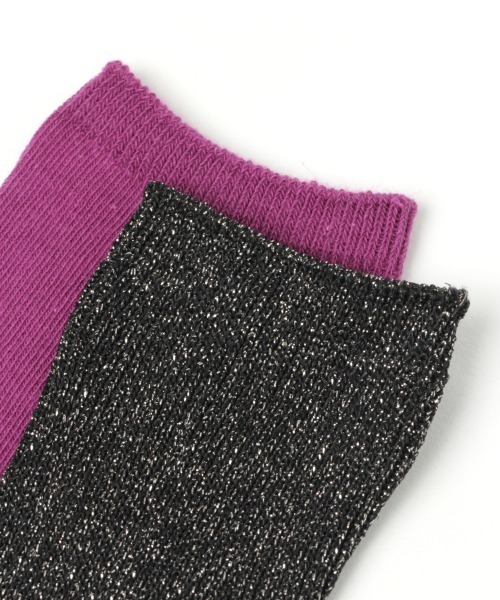 LOWRYS FARM（ローリーズファーム）の「２Ｐカラーソックス　929404（ソックス/靴下・キッズ・パープル/イエロー/グリーン・MEDIUM/LARGE）」の8枚目の写真