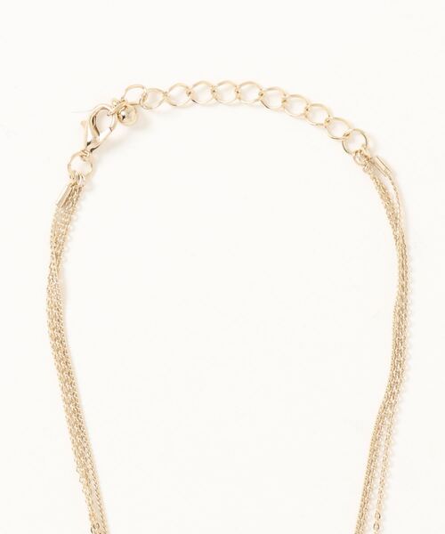 AZUL by moussy(アズールバイマウジー)の「COIN THREE-STRAND NECKLACE/コインスリーストランドネックレス(ネックレス・レディース・シルバー/ゴールド系その他・FREE)」の4枚目の写真