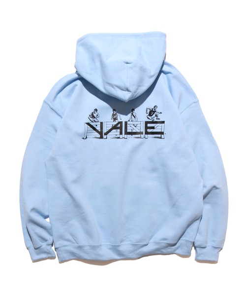 ROOPTOKYO(ループトウキョウ)の「YALE HUNDLING PULL HOODIE フーディ(Tシャツ/カットソー・メンズ・ホワイト/サックスブルー/サンドベージュ・M/L)」の3枚目の写真