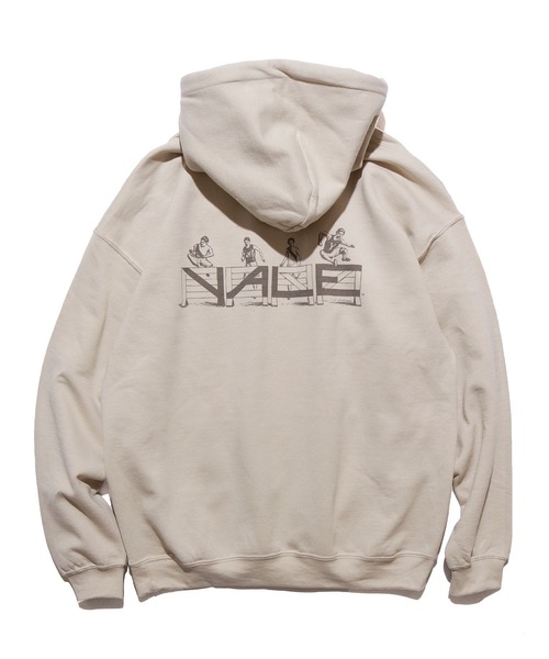 ROOPTOKYO(ループトウキョウ)の「YALE HUNDLING PULL HOODIE フーディ(Tシャツ/カットソー・メンズ・ホワイト/サックスブルー/サンドベージュ・M/L)」の1枚目の写真