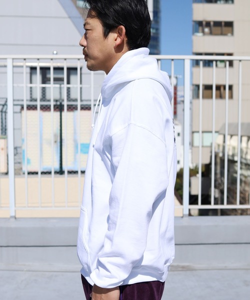 ROOPTOKYO(ループトウキョウ)の「YALE HUNDLING PULL HOODIE フーディ(Tシャツ/カットソー・メンズ・ホワイト/サックスブルー/サンドベージュ・M/L)」の14枚目の写真