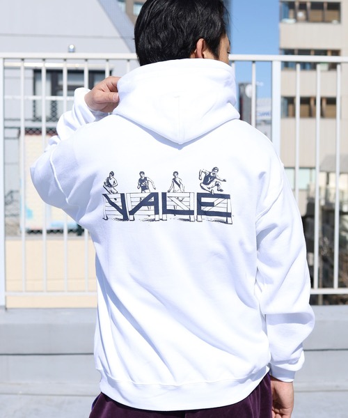 ROOPTOKYO(ループトウキョウ)の「YALE HUNDLING PULL HOODIE フーディ(Tシャツ/カットソー・メンズ・ホワイト/サックスブルー/サンドベージュ・M/L)」の5枚目の写真