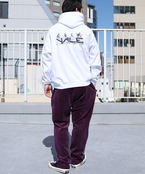ROOPTOKYO(ループトウキョウ)の「YALE HUNDLING PULL HOODIE フーディ(Tシャツ/カットソー・メンズ・ホワイト/サックスブルー/サンドベージュ・M/L)」の9枚目の写真