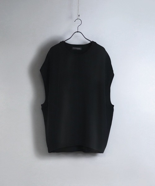 Confirm(コンファーム)の「Confirm / コンファーム ルーズオーバーサイズニットベスト(ベスト・メンズ・グリーン/ミント/オレンジ/ブルー/サックスブルー/ベージュ/ブラック/グレー・M/L)」の2枚目の写真