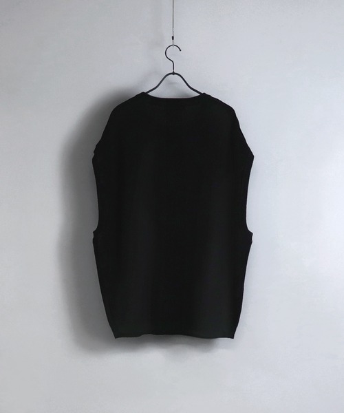 Confirm(コンファーム)の「Confirm / コンファーム ルーズオーバーサイズニットベスト(ベスト・メンズ・グリーン/ミント/オレンジ/ブルー/サックスブルー/ベージュ/ブラック/グレー・M/L)」の17枚目の写真