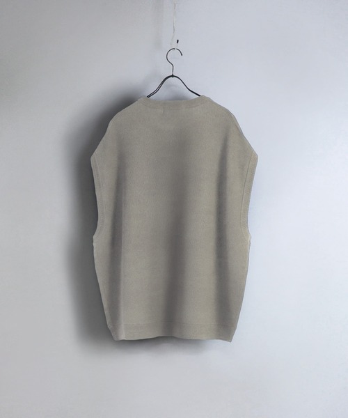 Confirm(コンファーム)の「Confirm / コンファーム ルーズオーバーサイズニットベスト(ベスト・メンズ・グリーン/ミント/オレンジ/ブルー/サックスブルー/ベージュ/ブラック/グレー・M/L)」の13枚目の写真