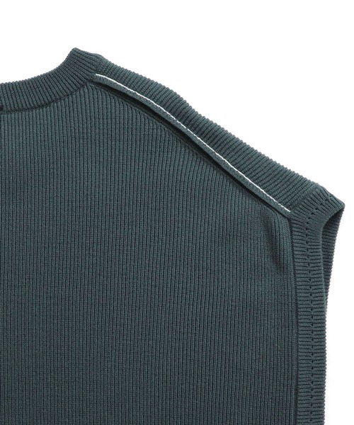 Confirm(コンファーム)の「Confirm / コンファーム ルーズオーバーサイズニットベスト(ベスト・メンズ・グリーン/ミント/オレンジ/ブルー/サックスブルー/ベージュ/ブラック/グレー・M/L)」の22枚目の写真