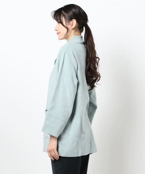 Kastane（カスタネ）の「SETUPニットジャケット（テーラードジャケット・レディース・アイボリー/サックスブルー・FREE）」の18枚目の写真