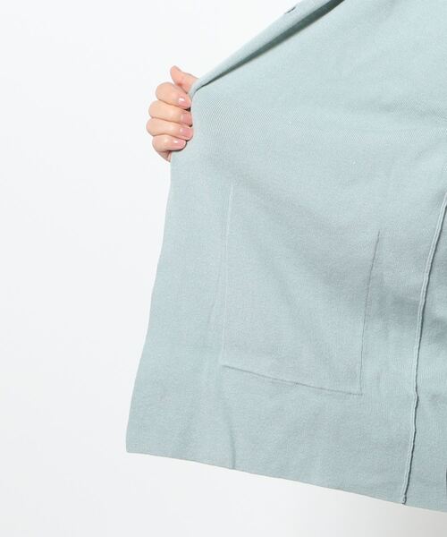 Kastane（カスタネ）の「SETUPニットジャケット（テーラードジャケット・レディース・アイボリー/サックスブルー・FREE）」の20枚目の写真