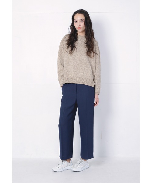 HUGO(ヒューゴ)の「ドロップショルダー モックネック トップ(ニット/セーター・レディース・ベージュ・S/M/XS/L)」の5枚目の写真