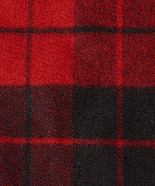 Abahouse Devinette(ドゥヴィネット)の「【9-22 】ウール混タータンチェックストール(ストール/ショール・レディース・ブラック/レッド/グリーン・フリー)」の11枚目の写真