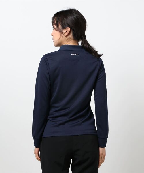 Admiral Golf（アドミラル　ゴルフ）の「[アドミラル ゴルフ] レディース フラッグ 長袖 ポロシャツ　 （シャツ/ブラウス・レディース・ホワイト/ネイビー/ピンク・LL/S/M/L）」の6枚目の写真