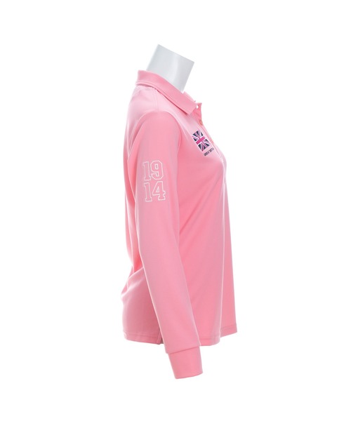 Admiral Golf（アドミラル　ゴルフ）の「[アドミラル ゴルフ] レディース フラッグ 長袖 ポロシャツ　 （シャツ/ブラウス・レディース・ホワイト/ネイビー/ピンク・LL/S/M/L）」の9枚目の写真