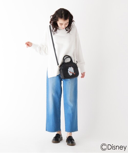 AG by aquagirl（エージーバイアクアガール）の「◆DUMBO/エンブロイダリーミニボストンバッグ（ボストンバッグ・レディース・ベージュ/ブラック・00）」の6枚目の写真