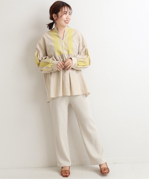 【美品】 イエナ イエナシアービッグカラーブラウス シャツ ブラウス スキッパー IENA（イエナ）の「ラミヴィスシアービックカラーブラウス