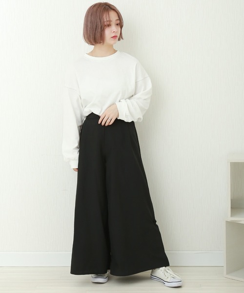 libelle more(リベル モア)の「チャイナ釦ワイドパンツ(その他パンツ・レディース・ブルー/ピンク/ブラック/グレイッシュベージュ/スミクロ・M/L)」の6枚目の写真