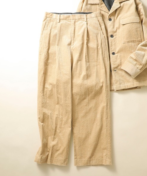 STUDIOUS SELECT（ステュディオスセレクト）の「【NUMBER(N)INE】別注コーデュロイワイドパンツ（その他パンツ・メンズ・ブラック/ベージュ/ネイビー/ブラウン/カーキ・1/2/3）」の4枚目の写真