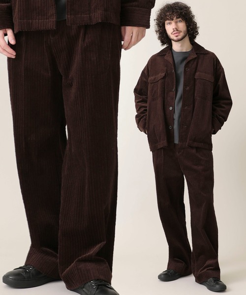 STUDIOUS SELECT（ステュディオスセレクト）の「【NUMBER(N)INE】別注コーデュロイワイドパンツ（その他パンツ・メンズ・ブラック/ベージュ/ネイビー/ブラウン/カーキ・1/2/3）」の3枚目の写真
