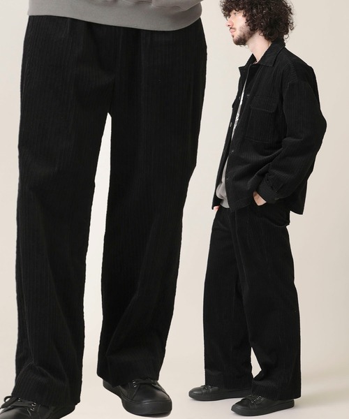 STUDIOUS SELECT（ステュディオスセレクト）の「【NUMBER(N)INE】別注コーデュロイワイドパンツ（その他パンツ・メンズ・ブラック/ベージュ/ネイビー/ブラウン/カーキ・1/2/3）」の2枚目の写真