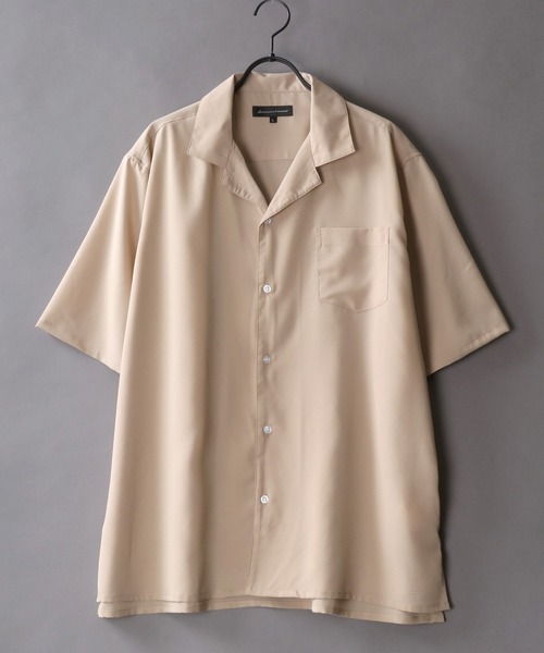 SITRY（シトリー）の「Drape Open Collar Shirt/ドレープ オープンカラー シャツ（シャツ/ブラウス・メンズ・ライトブルー/ベージュ系その他/ブラック系その他3/ホワイト系その他3/モカ/ワイン/ベージュ/ブラック系その他2/ブラック系その他/ホワイト/ライトグリーン/ホワイト系その他2/ブラック/ブルー系その他/ターコイズブルー/チャコール/ホワイト系その他/ホワイト系その他4/ダークグリーン/ライトグレー/ブルー系その他3/ブルーグレー/グレー系その他/ブラウン系その他/ブラック系その他4/ブラック系その他5/ベージュ系その他2/ブルー系その他2・LL/M/L）」の18枚目の写真