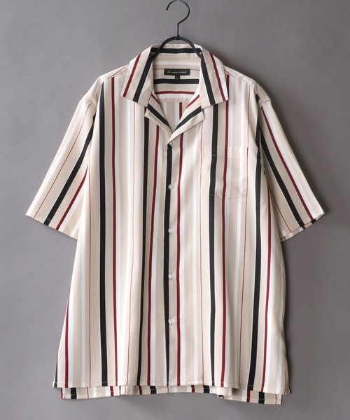 SITRY（シトリー）の「Drape Open Collar Shirt/ドレープ オープンカラー シャツ（シャツ/ブラウス・メンズ・ライトブルー/ベージュ系その他/ブラック系その他3/ホワイト系その他3/モカ/ワイン/ベージュ/ブラック系その他2/ブラック系その他/ホワイト/ライトグリーン/ホワイト系その他2/ブラック/ブルー系その他/ターコイズブルー/チャコール/ホワイト系その他/ホワイト系その他4/ダークグリーン/ライトグレー/ブルー系その他3/ブルーグレー/グレー系その他/ブラウン系その他/ブラック系その他4/ブラック系その他5/ベージュ系その他2/ブルー系その他2・LL/M/L）」の19枚目の写真