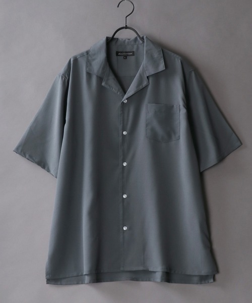 SITRY（シトリー）の「Drape Open Collar Shirt/ドレープ オープンカラー シャツ（シャツ/ブラウス・メンズ・ライトブルー/ベージュ系その他/ブラック系その他3/ホワイト系その他3/モカ/ワイン/ベージュ/ブラック系その他2/ブラック系その他/ホワイト/ライトグリーン/ホワイト系その他2/ブラック/ブルー系その他/ターコイズブルー/チャコール/ホワイト系その他/ホワイト系その他4/ダークグリーン/ライトグレー/ブルー系その他3/ブルーグレー/グレー系その他/ブラウン系その他/ブラック系その他4/ブラック系その他5/ベージュ系その他2/ブルー系その他2・LL/M/L）」の15枚目の写真