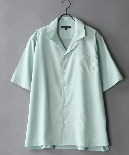 SITRY（シトリー）の「Drape Open Collar Shirt/ドレープ オープンカラー シャツ（シャツ/ブラウス・メンズ・ライトブルー/ベージュ系その他/ブラック系その他3/ホワイト系その他3/モカ/ワイン/ベージュ/ブラック系その他2/ブラック系その他/ホワイト/ライトグリーン/ホワイト系その他2/ブラック/ブルー系その他/ターコイズブルー/チャコール/ホワイト系その他/ホワイト系その他4/ダークグリーン/ライトグレー/ブルー系その他3/ブルーグレー/グレー系その他/ブラウン系その他/ブラック系その他4/ブラック系その他5/ベージュ系その他2/ブルー系その他2・LL/M/L）」の22枚目の写真