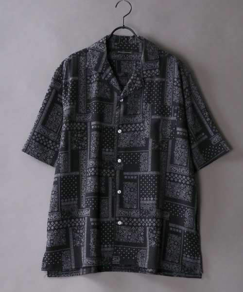 SITRY（シトリー）の「Drape Open Collar Shirt/ドレープ オープンカラー シャツ（シャツ/ブラウス・メンズ・ライトブルー/ベージュ系その他/ブラック系その他3/ホワイト系その他3/モカ/ワイン/ベージュ/ブラック系その他2/ブラック系その他/ホワイト/ライトグリーン/ホワイト系その他2/ブラック/ブルー系その他/ターコイズブルー/チャコール/ホワイト系その他/ホワイト系その他4/ダークグリーン/ライトグレー/ブルー系その他3/ブルーグレー/グレー系その他/ブラウン系その他/ブラック系その他4/ブラック系その他5/ベージュ系その他2/ブルー系その他2・LL/M/L）」の8枚目の写真