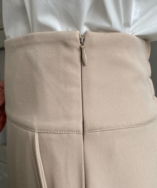 moment+（モーメントプラス）の「エステルストレッチツイルハイウエストマーメイドスカート（スカート・レディース・ライトカーキ/アイボリー/オレンジ/ネイビー/ベージュ・L/M/S）」の22枚目の写真