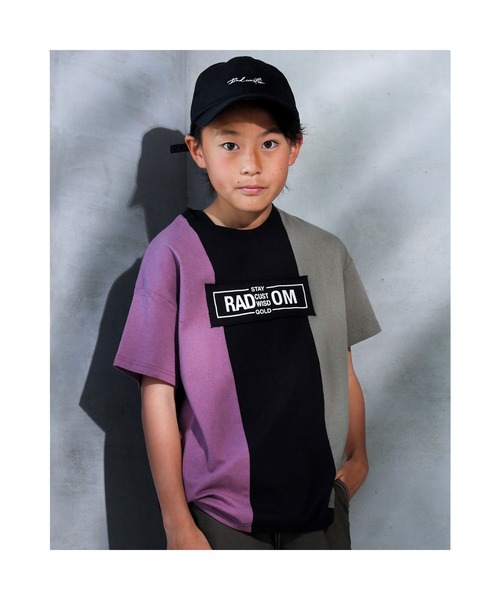 RAD CUSTOM（ラッドカスタム）の「RAD CUSTOM/クレイジー パターン ロゴ Tシャツ（Tシャツ/カットソー・キッズ・パープル/オレンジ・160/150/140/120/130）」の2枚目の写真