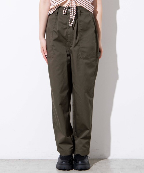 WEGO（ウィゴー）の「WEGO/ハイウエストペインターパンツ（チノパンツ・レディース・ホワイト/ブラック/カーキ・FREE）」の19枚目の写真