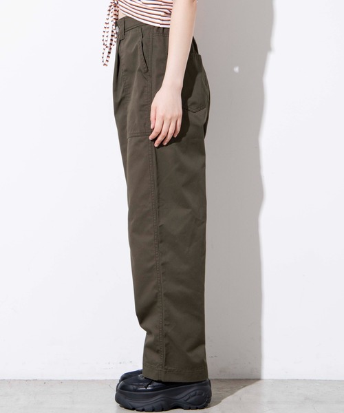 WEGO（ウィゴー）の「WEGO/ハイウエストペインターパンツ（チノパンツ・レディース・ホワイト/ブラック/カーキ・FREE）」の18枚目の写真