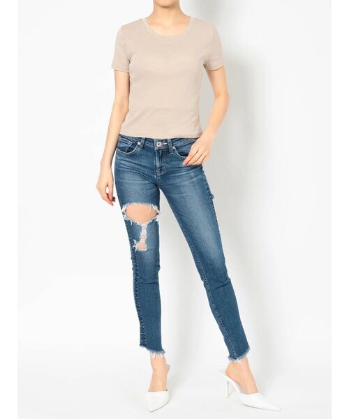 GYDA（ジェイダ）の「BASIC T/S（Tシャツ/カットソー・レディース・ブラック/ベージュ/オフホワイト・FREE）」の7枚目の写真