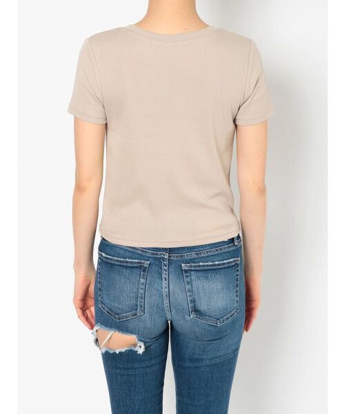 GYDA（ジェイダ）の「BASIC T/S（Tシャツ/カットソー・レディース・ブラック/ベージュ/オフホワイト・FREE）」の10枚目の写真