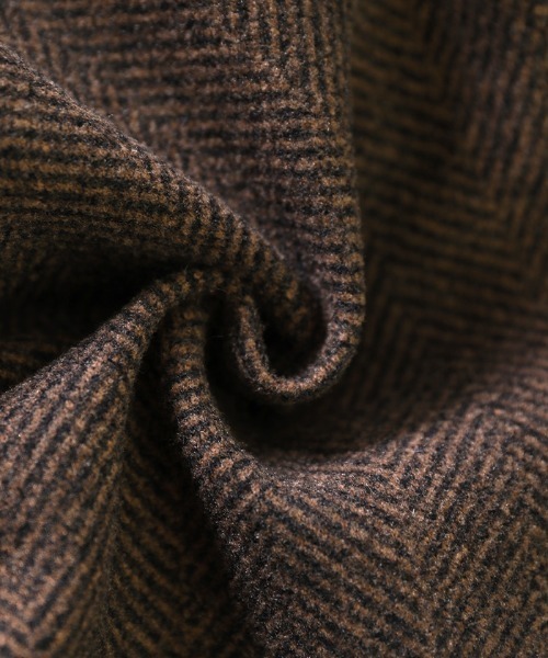 select MOCA（セレクトモカ）の「2021 AW ヘリンボーンシングルタックパンツ（その他パンツ・レディース・ダークブラウン/カーキオリーブ・SMALL/MEDIUM）」の14枚目の写真