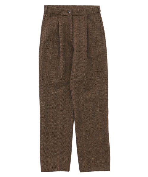select MOCA（セレクトモカ）の「2021 AW ヘリンボーンシングルタックパンツ（その他パンツ・レディース・ダークブラウン/カーキオリーブ・SMALL/MEDIUM）」の8枚目の写真