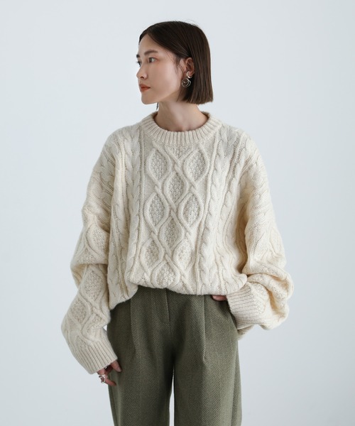 select MOCA（セレクトモカ）の「2021 AW ヘリンボーンシングルタックパンツ（その他パンツ・レディース・ダークブラウン/カーキオリーブ・SMALL/MEDIUM）」の19枚目の写真