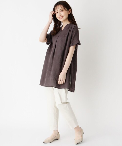 Airpapel（エアパペル）の「◆ストレッチクロップドパンツ（その他パンツ・レディース・ブラック/ネイビー/サンドベージュ/ホワイト系・11/09/07）」の10枚目の写真