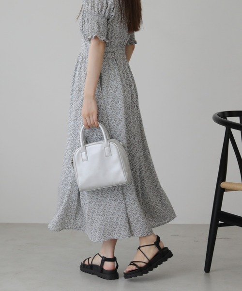 RAY CASSIN（レイカズン）の「スクエアボストンバッグ（ボストンバッグ・レディース・シルバー/ブラック系/ブラウン系・FREE）」の15枚目の写真