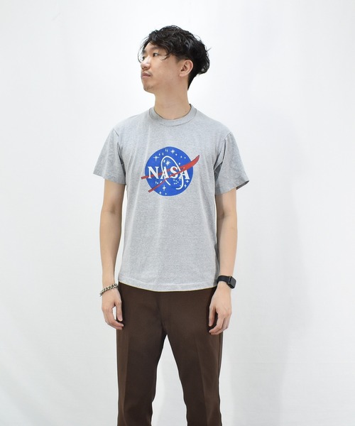 NASA（ナサ）の「【ヴィンテージ古着】80's NASA/アメリカ航空宇宙局 ロゴ Tシャツ USA製（Tシャツ/カットソー・メンズ・グレー・LARGE）」の8枚目の写真