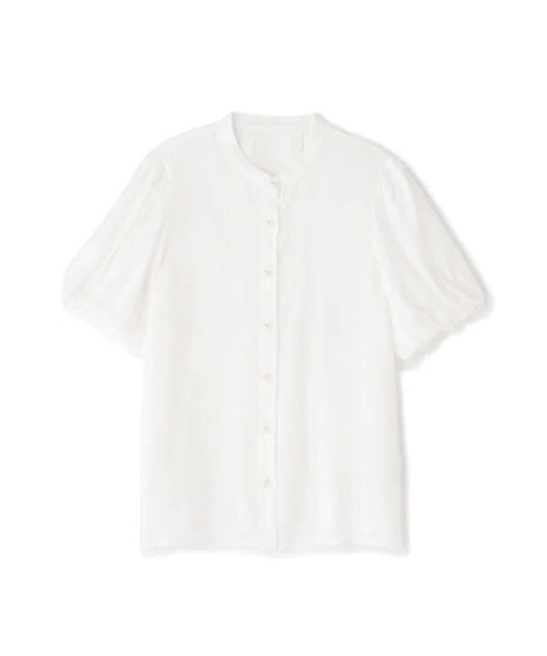 N.(N. Natural Beauty Basic)(エヌエヌナチュラルビューティーベーシック)の「◆パールボタンパフスリーブブラウス(シャツ/ブラウス・レディース・オフホワイト/ブラウン/ライトグリーン・MEDIUM)」の15枚目の写真